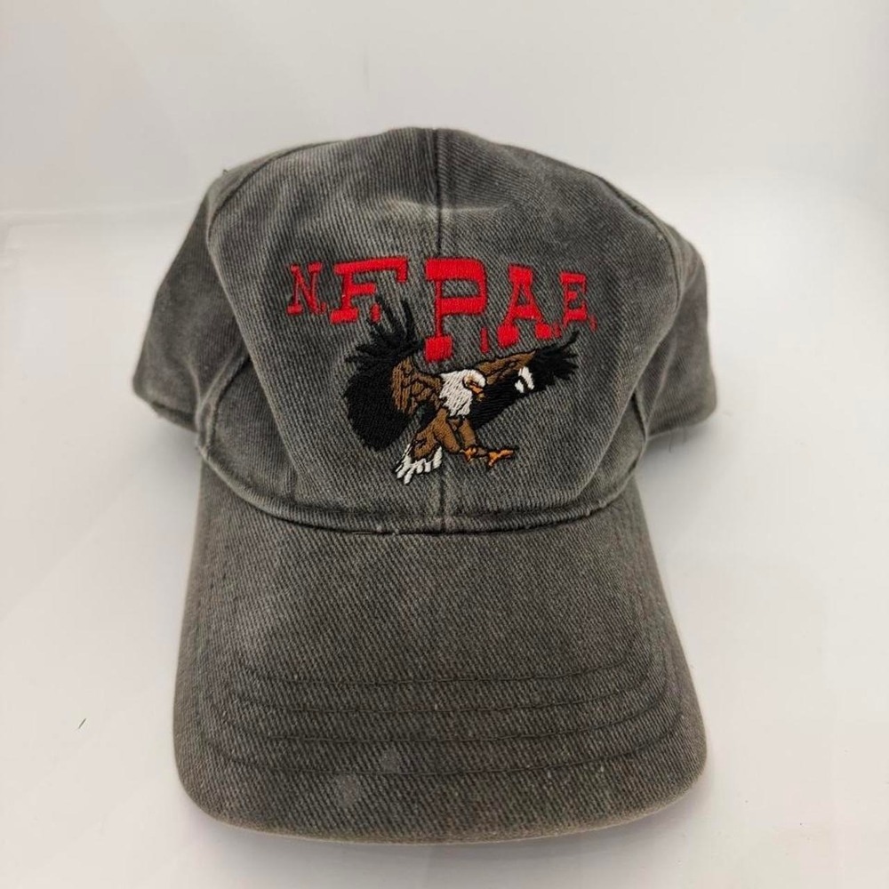 Vintage Dollywood N.F.P.A.E. Eagle Cap Gray Adjustable Baseball Hat Dolly Parton